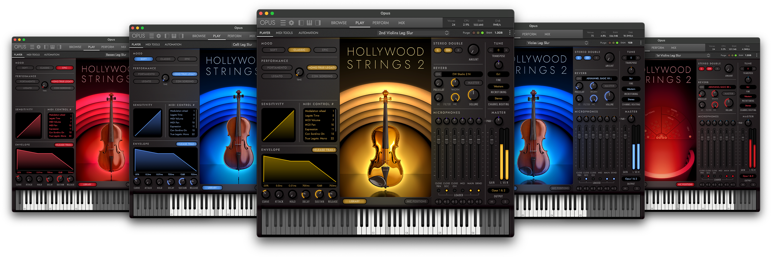 Hollywood Strings 2 Interfaces