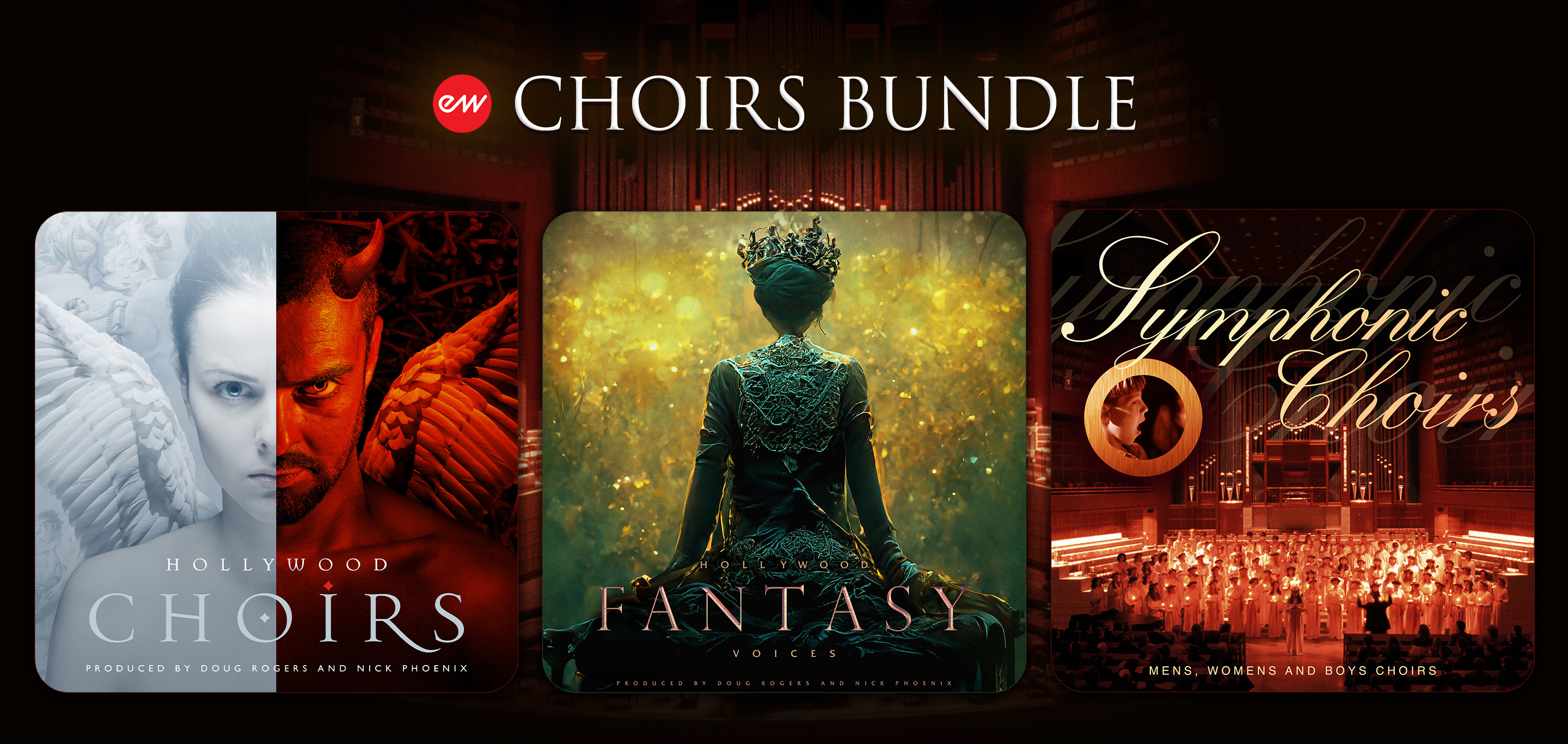 EastWest Choirs Bundle - Includes Hollywood Choirs, Hollywood Fantasy Voices & Symphonic Choirs