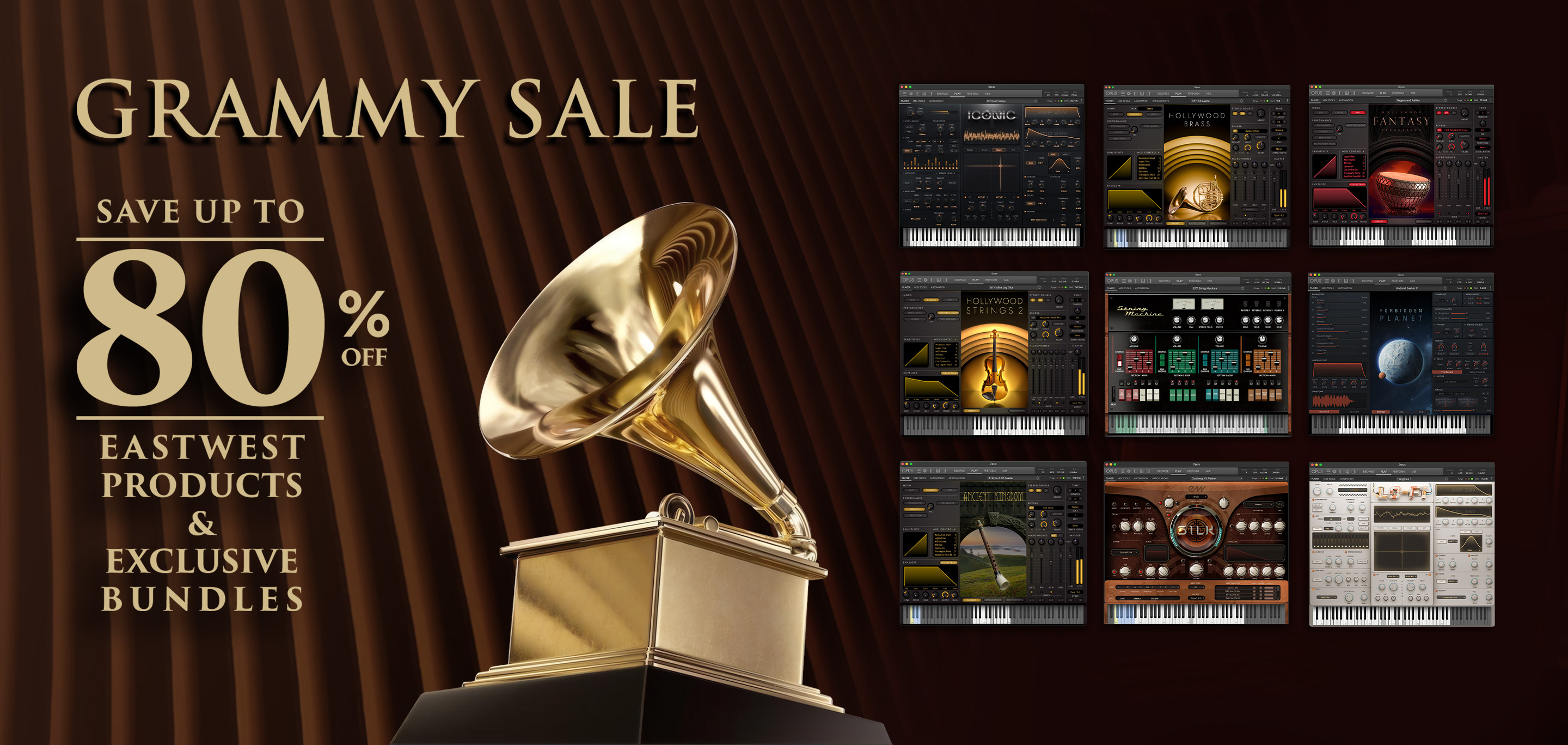 EastWest Grammy Sale - Save up to 680% Off EastWest Products