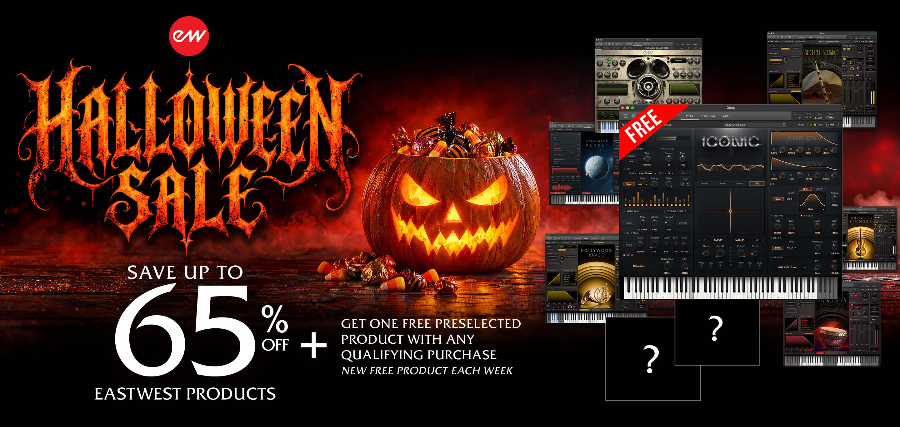 Halloween Sale - Save up to 65% Off EastWest Products