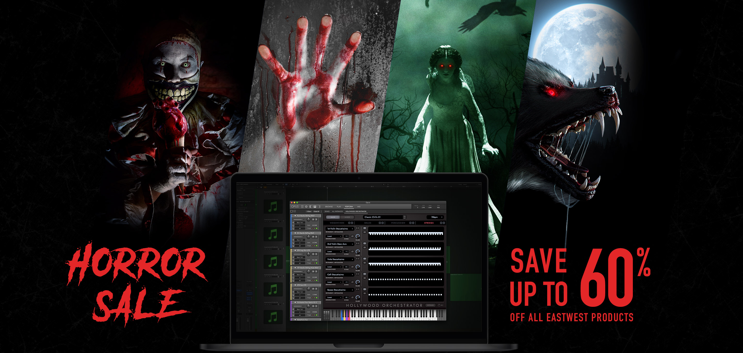 EastWest Horror Sale - Save up to 60% Off All Products