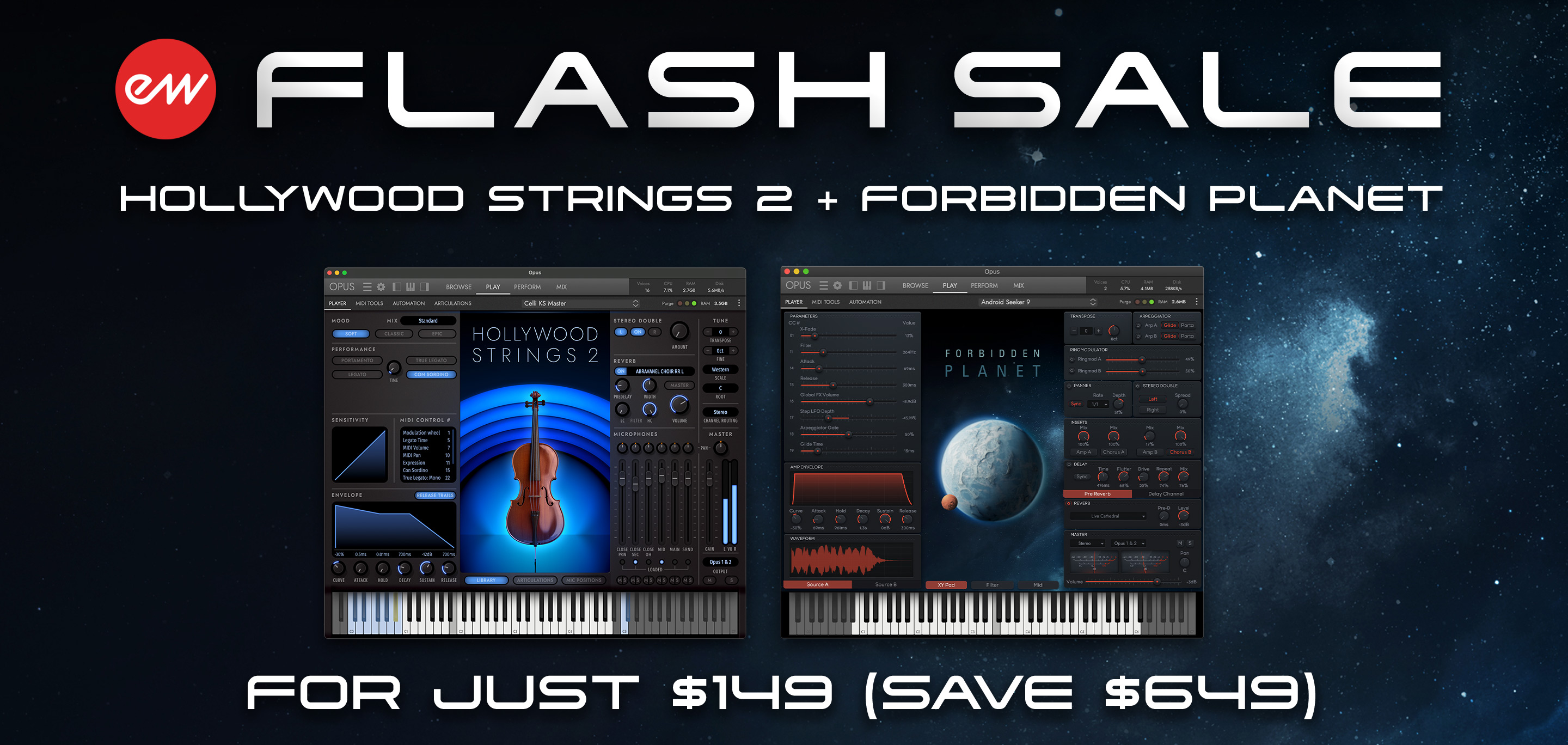 EastWest Hollywood Strings 2 + Forbidden Planet Flash Sale - Save $649