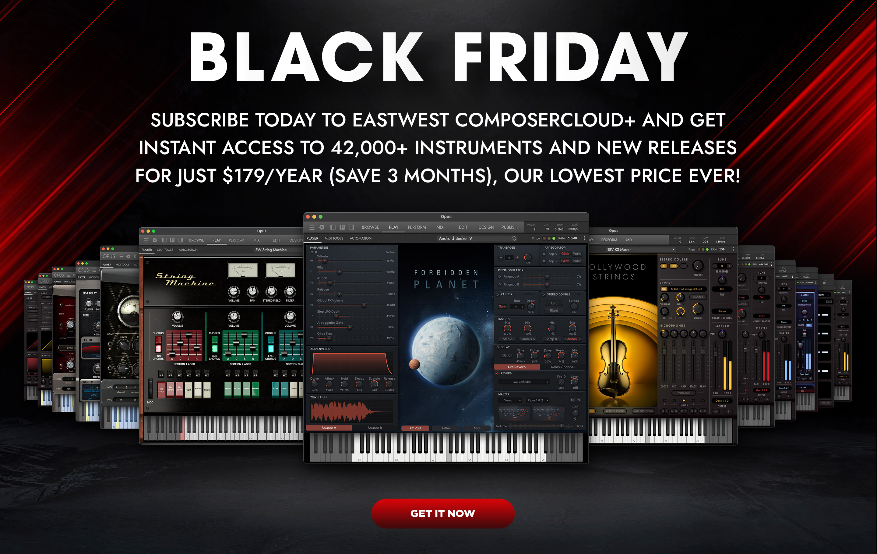 EastWest Black Friday - ComposerCloud+ for only $179/year