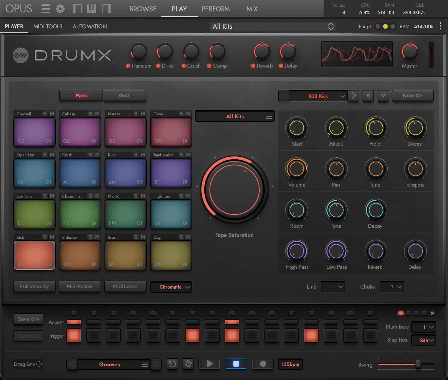 DrumX Interface