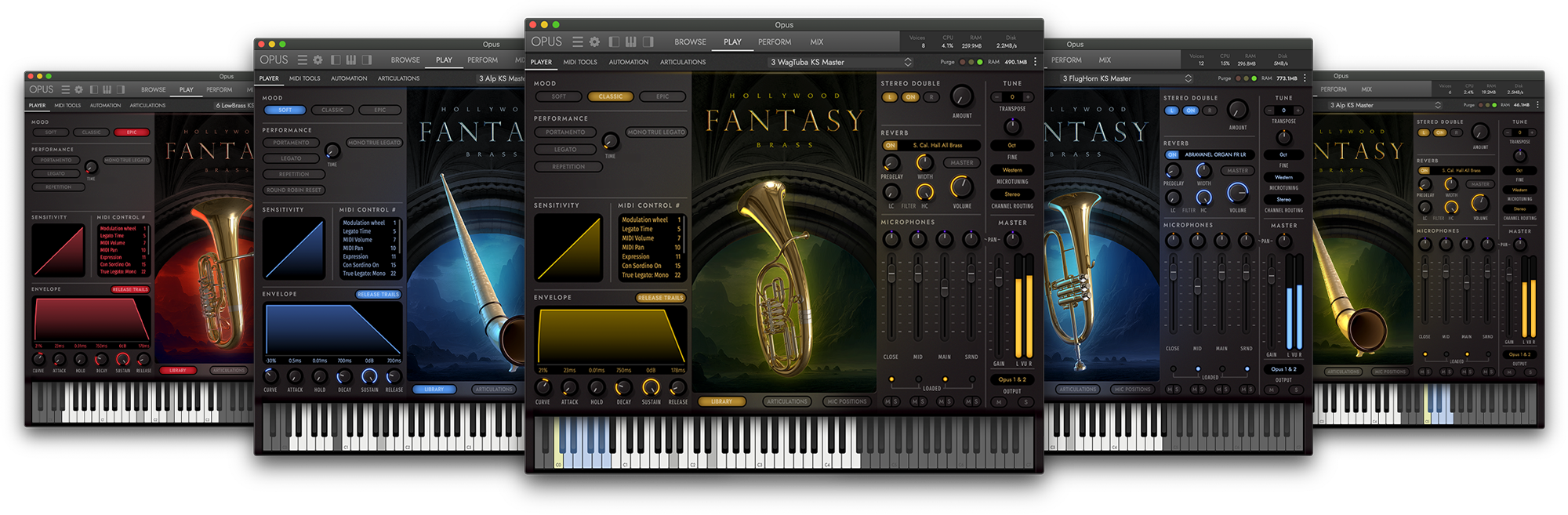 Hollywood Orchestra Opus Edition Interface - Hollywood Fantasy Brass