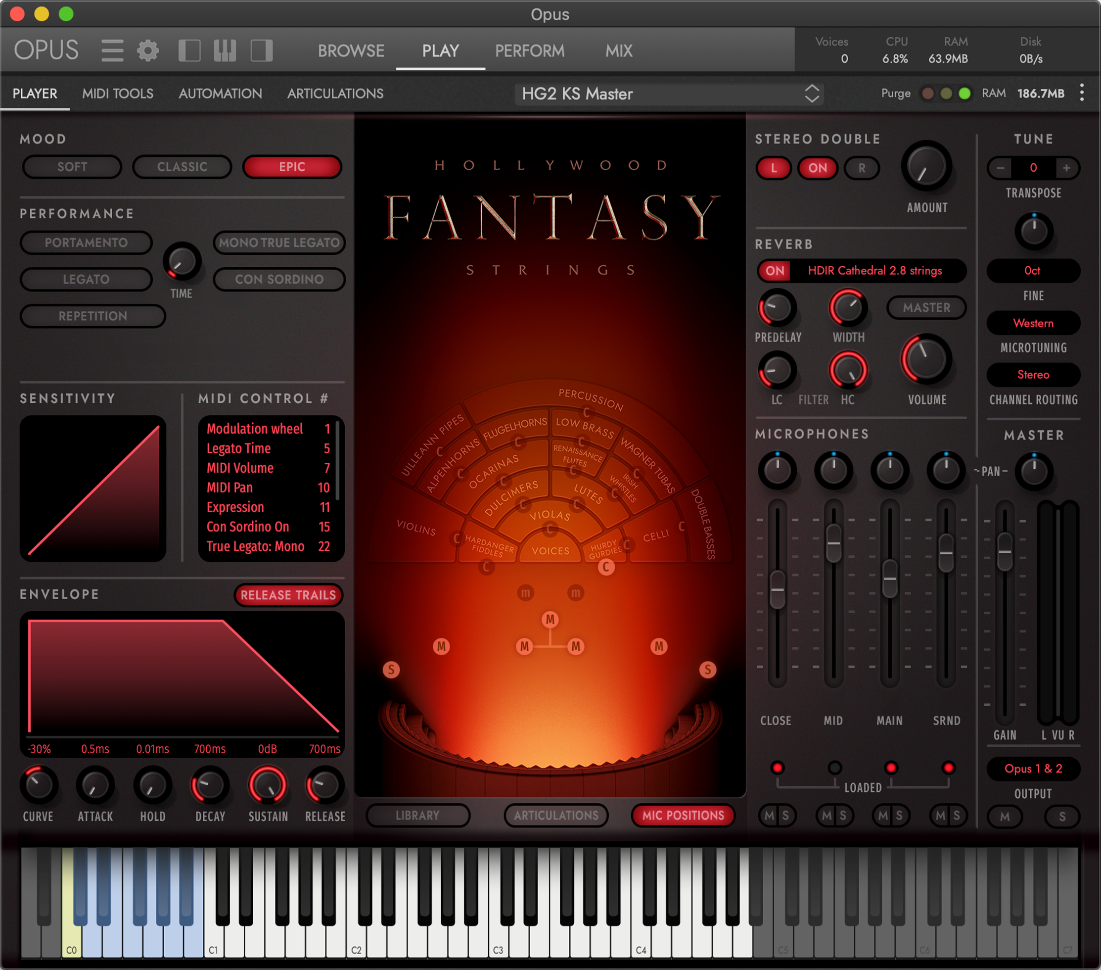 Hollywood Fantasy Orchestra Interface