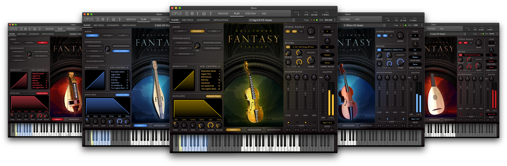 Hollywood Fantasy Strings Interfaces