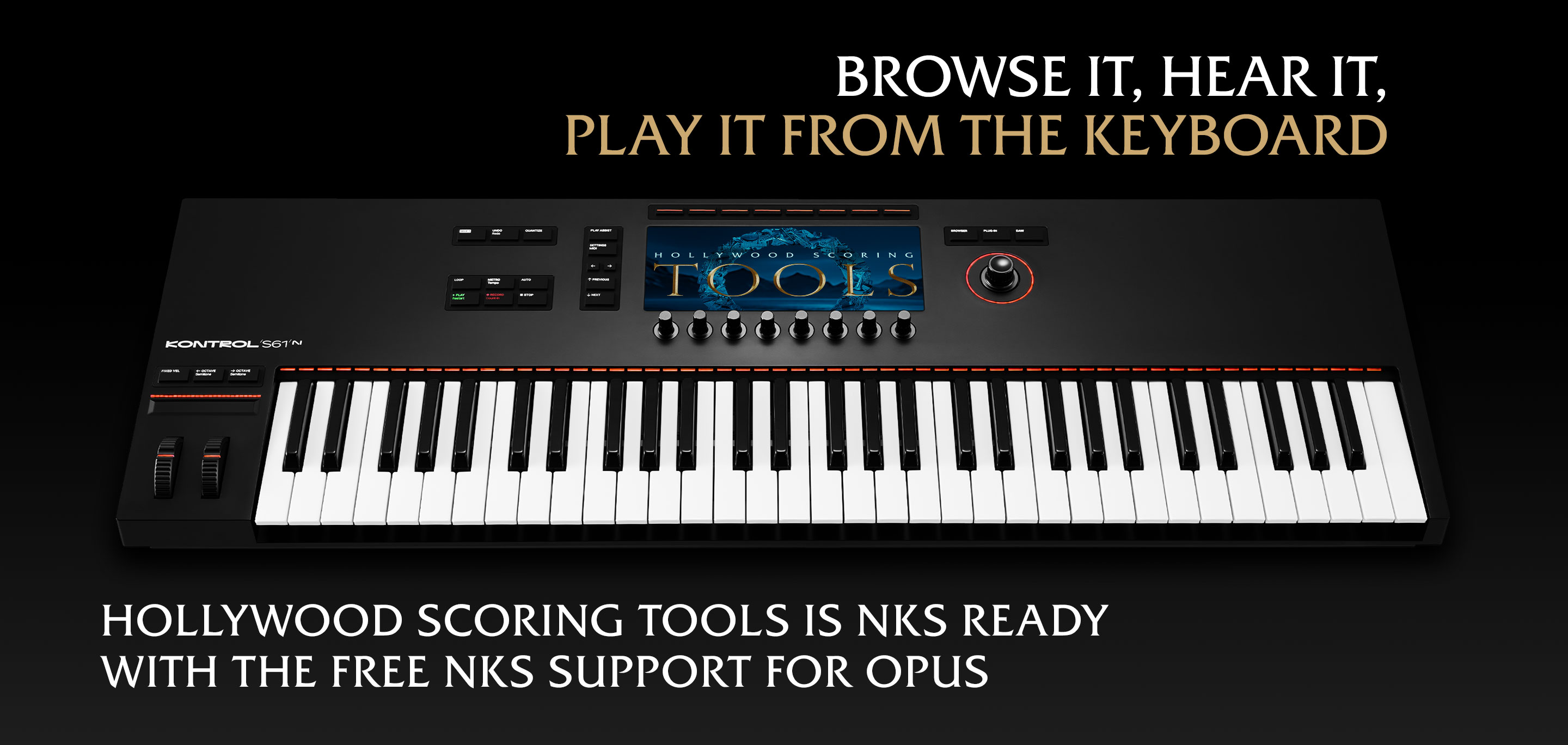 Hollywood Scoring Tools is NKS ready with the free NKS Support for Opus &mdash; browse it, hear it, play it from the keyboard