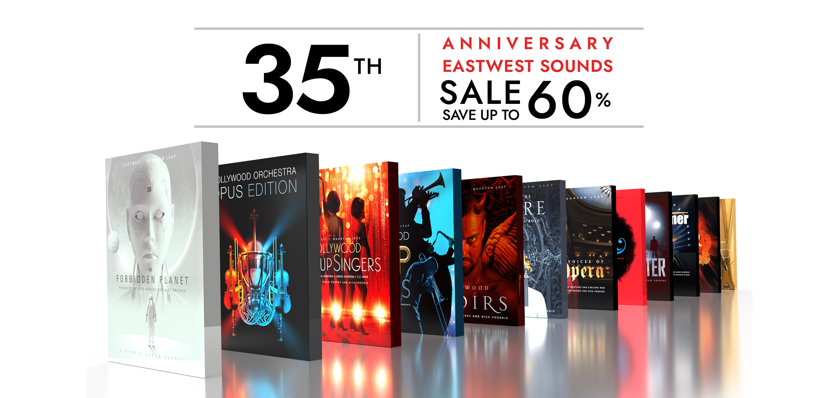 EastWest 35th Anniversary Sale - Save up to 60% Off All Products
