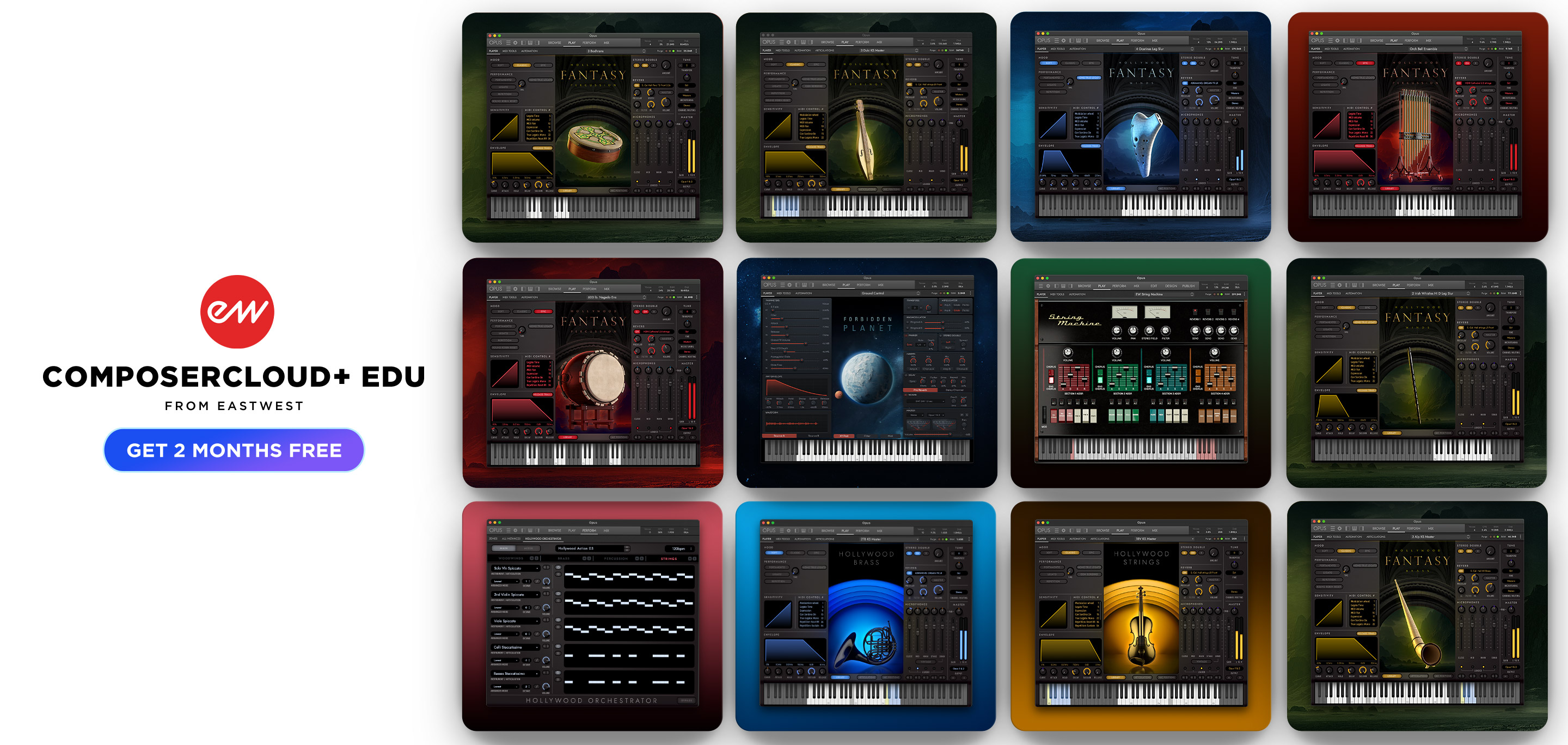 EastWest ComposerCloud+ EDU - Get 2 Months Free