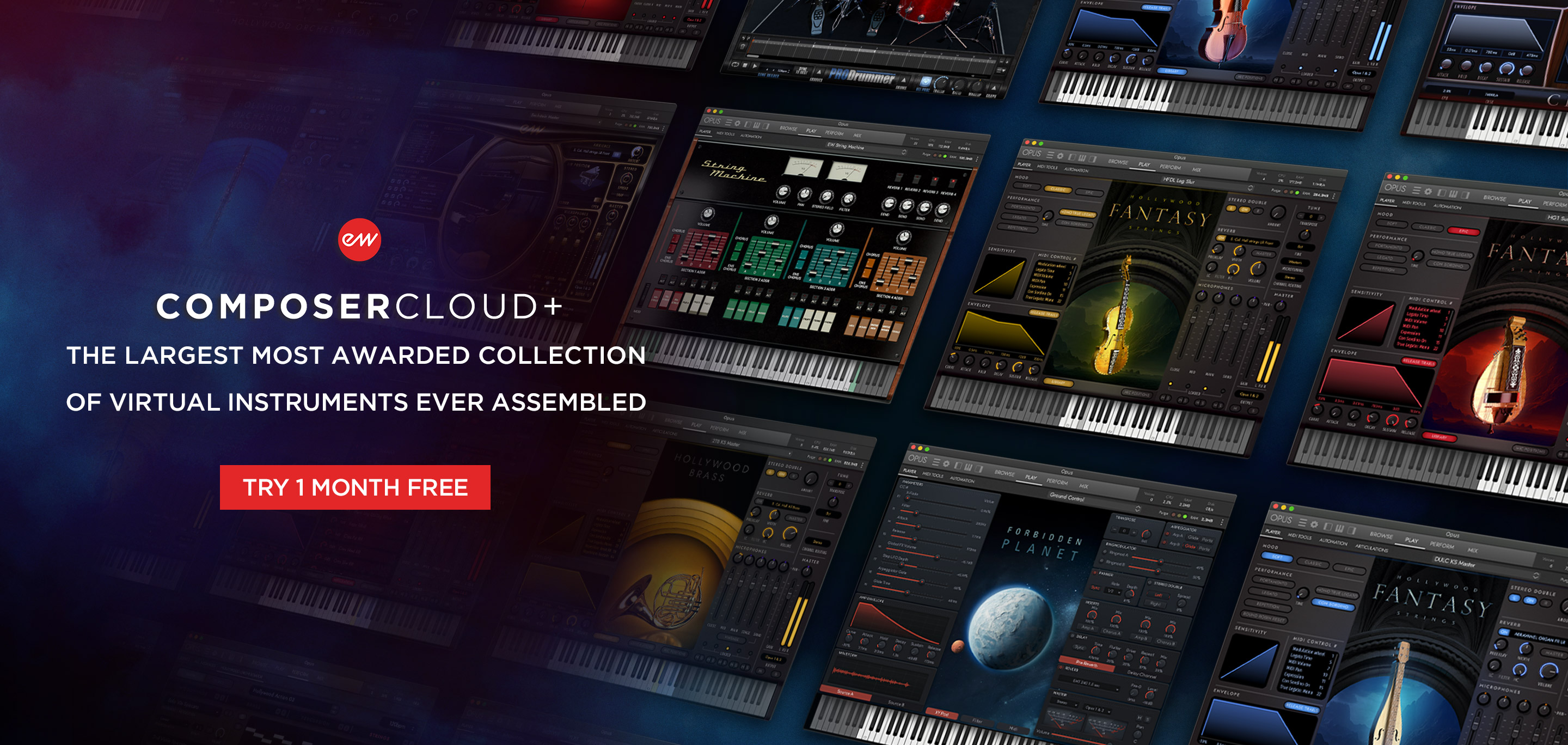EastWest ComposerCloud+ Download any of our award-winning virtual instruments in seconds - Try 1 Month Free