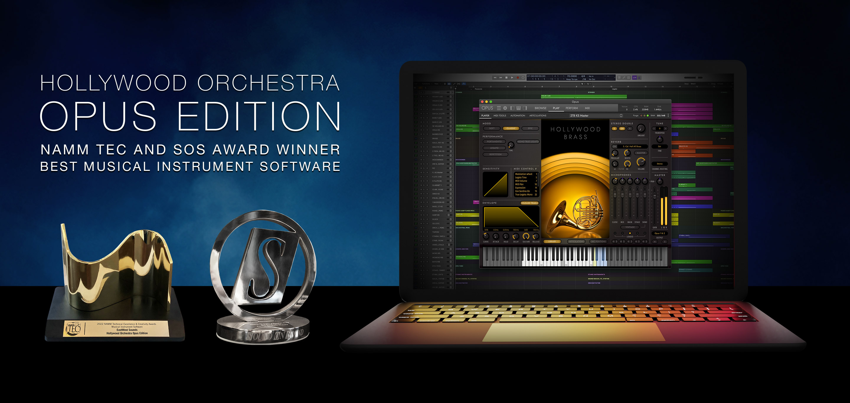 EastWest Hollywood Orchestra Opus Edition - NAMM TEC and SOS Award Winner