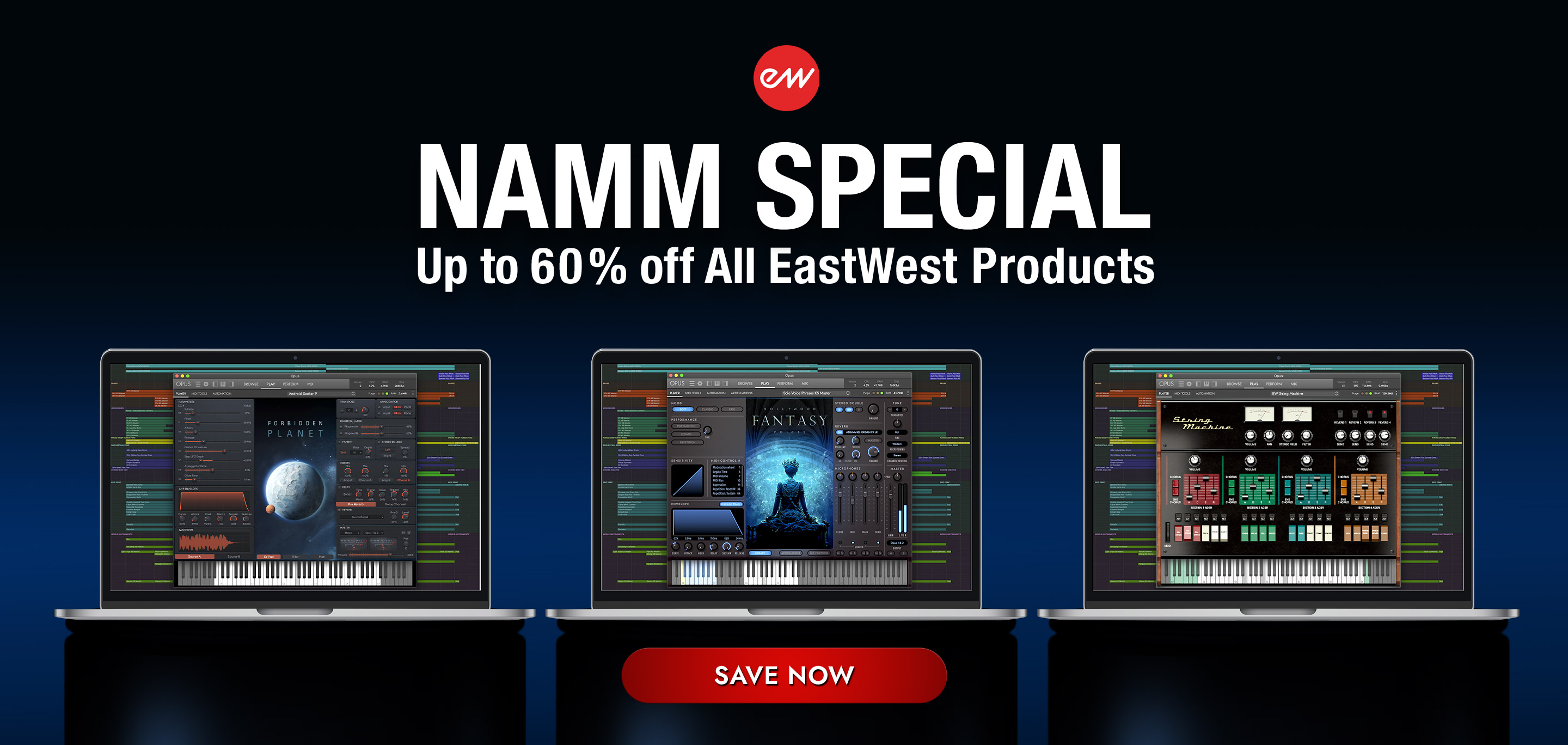 EastWest NAMM Special - Up To 60% Off All EastWest Products