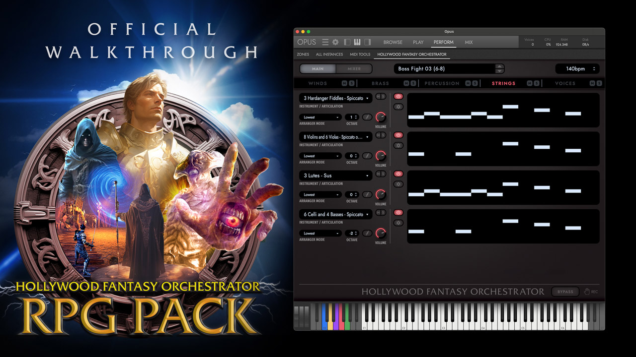 Watch the official Hollywood Fantasy Orchestra RPG Expansion Pack Walkthrough
