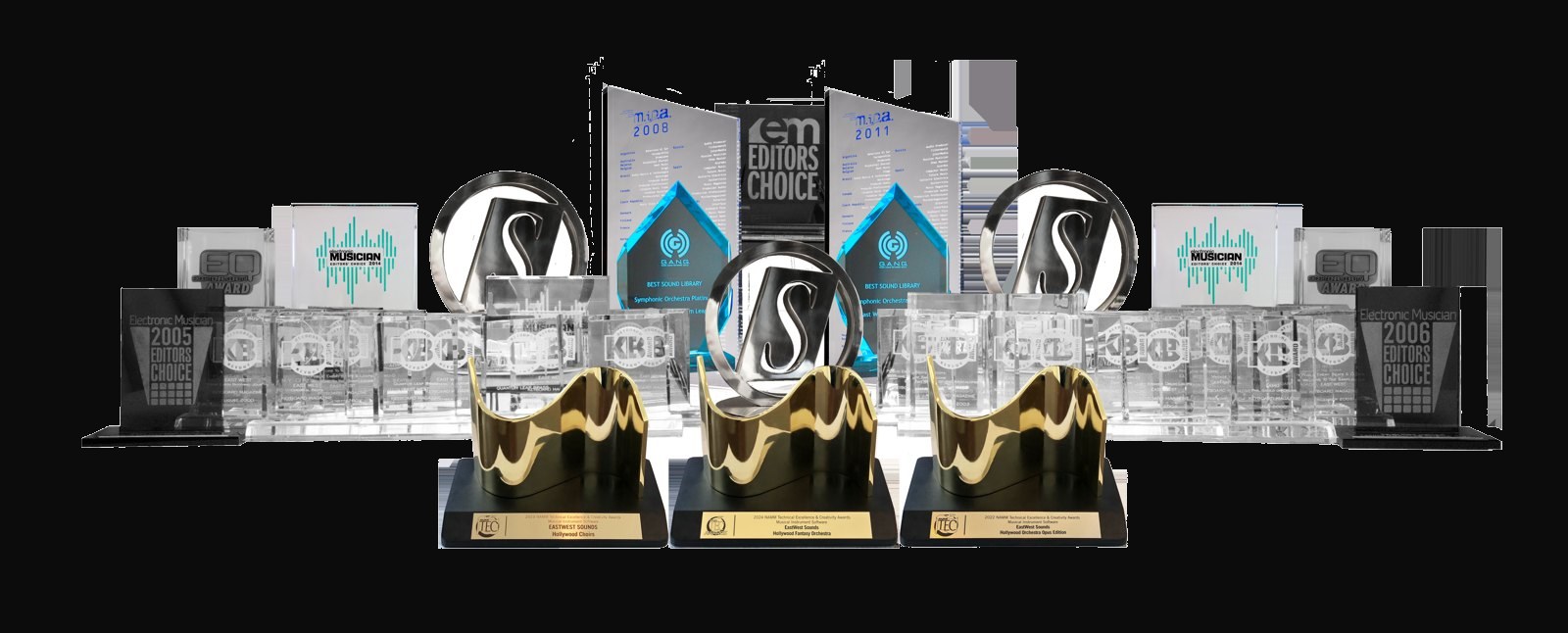 The most awarded EastWest collection — boxshots and industry awards