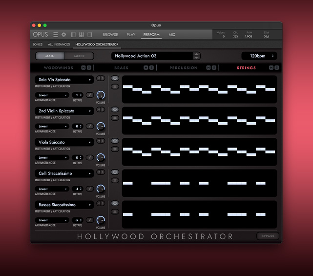 Hollywood Orchestrator interface